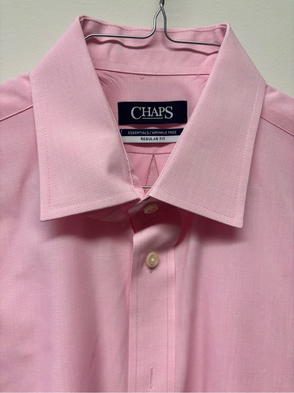 Chaps Men’s Light Pink Spread Collar Dress Shirt